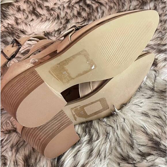 Crevo Jessamine Buckle Bootie Womens Sz 8.5 Tan Bone Boho Strappy Pointed Toe - Picture 11 of 13